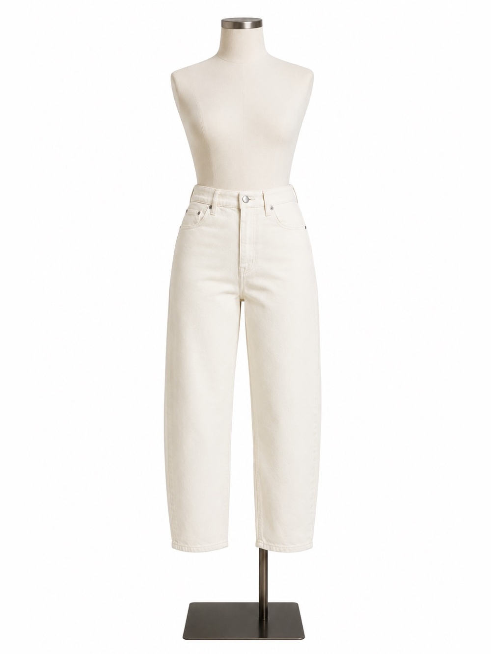 J Crew Factory women’s Slim Barrel Jeans in Ecru Size 26 Petite (26P) NWT